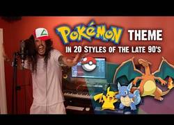 Enlace a Cantando el tema principal de Pokémon en 20 versiones diferentes de los años 90