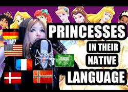 Enlace a Una chica, diferentes princesa y siete idiomas