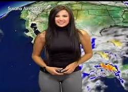 Enlace a Susana Almeida, la presentadora del tiempo en México que triunfó con sus leggins