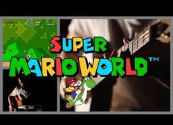 Enlace a Juega al Super Mario World que yo le pongo la música con mis instrumentos