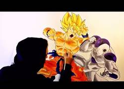 Enlace a Haciendo un mural de Goku vs Freezer tardando unas 35 horas totales de trabajo!!!