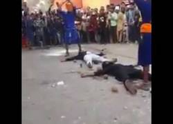 Enlace a Este experto en artes marciales casi revienta la cabeza a un hombre con un martillo