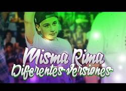 Enlace a Misma rima, diferentes versiones en las batallas de freestyle