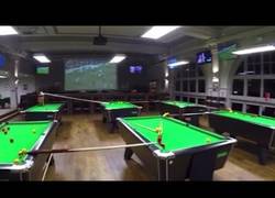 Enlace a La alucinante reacción en cadena en este bar a partir de bolas de billar