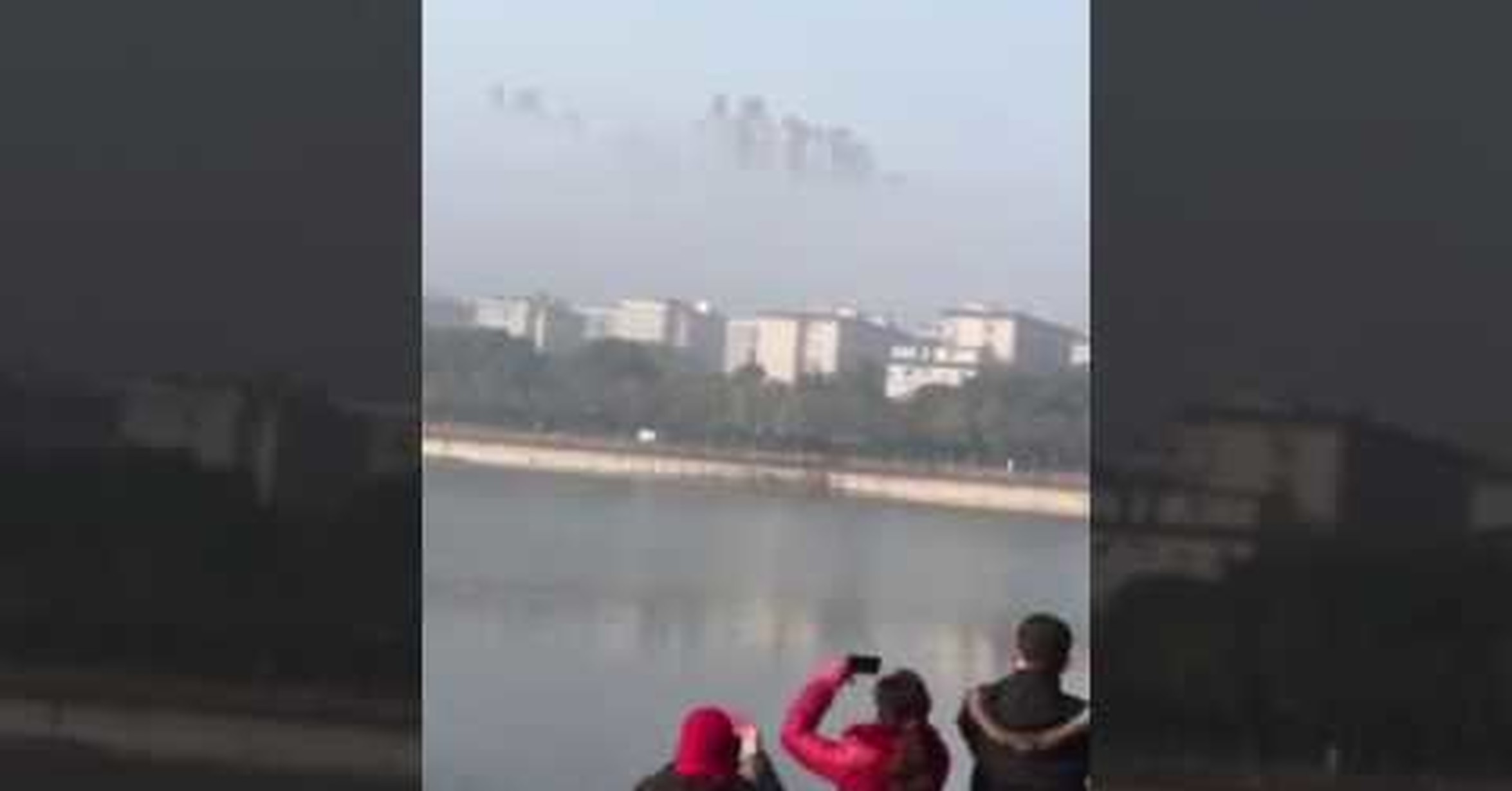 город в небе над китаем