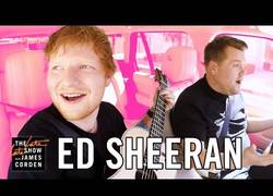 Enlace a James Corden y Ed Sheeran la lían en su Carpool al ritmo de la guitarra
