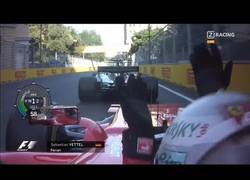 Enlace a Enganchada entre Vettel y Hamilton en Bakú