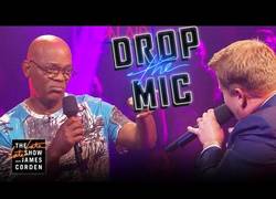 Enlace a Batalla de rap con un claro ganador: el legendario Samuel L. Jackson contra James Corden