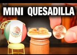 Enlace a Me muero de hambre, ¿alguien quiere quesadillas del tamaño de una moneda de dos céntimos?