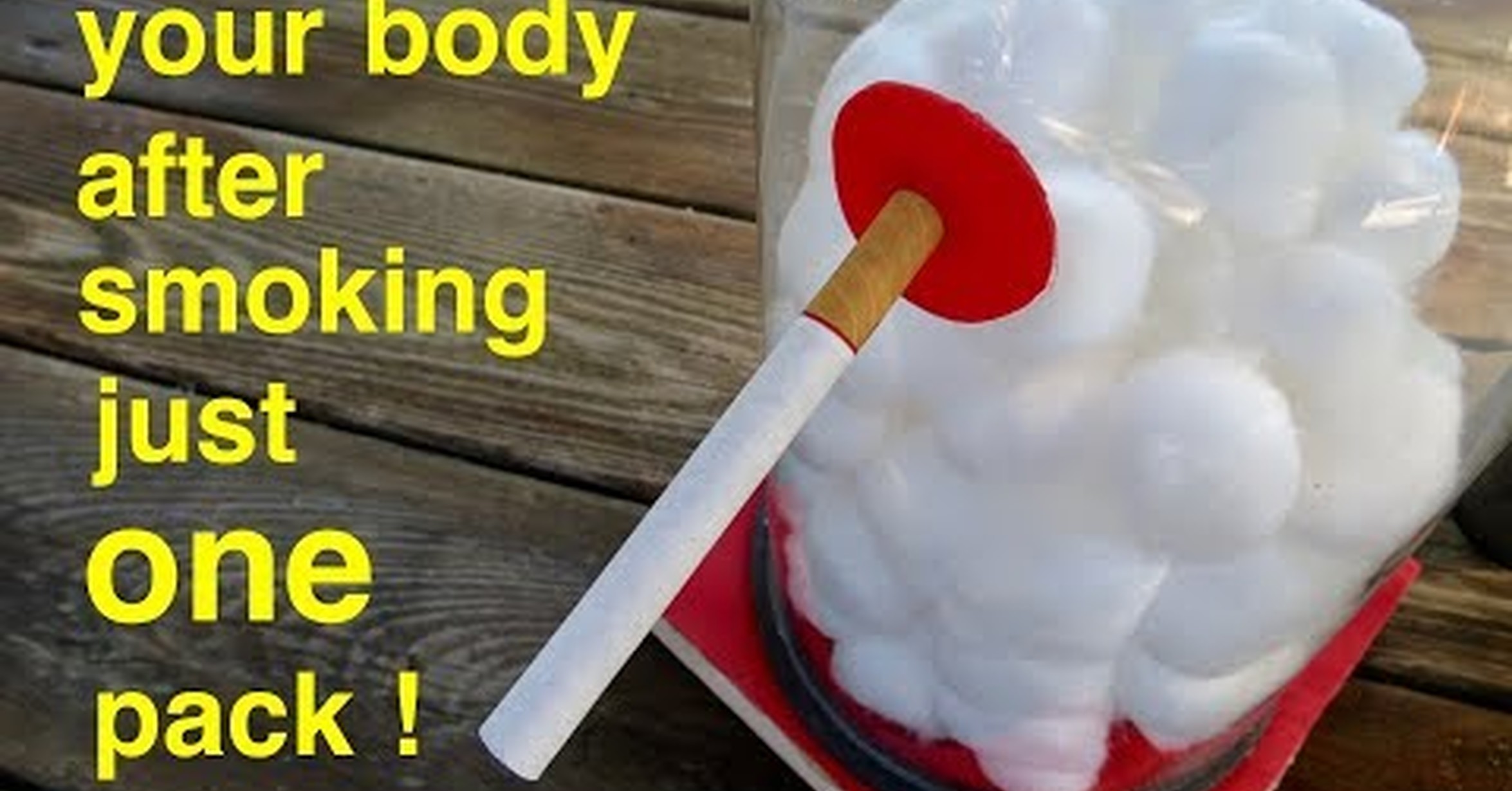 ¡No tengo tele! / Esto le sucede a tus pulmones al fumar. Comprobado