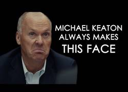 Enlace a Michael Keaton siempre hace la misma expresión en sus películas