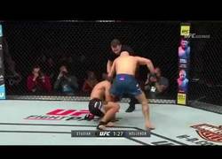 Enlace a Noqueó a su rival en la UFC pero continuó pegándole