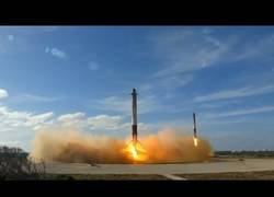 Enlace a HISTÓRICO: Dos Falcon 9 aterrizando a la vez