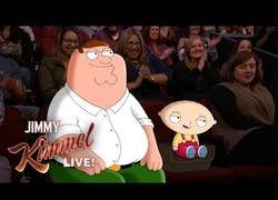 Enlace a Jimmy Kimmel conoce a Stewie y Peter Griffin de Padre de Familia