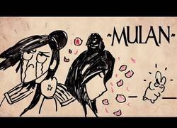 Enlace a Destripando la historia de Mulan con dibujos
