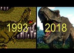 Enlace a Evolución de los juegos de Parque Jurásico