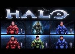 Enlace a El genial tema de Halo interpretado por los chicos de The Warp Zone a capella