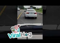 Enlace a Momento en el que la Policía detiene a Batman y le hace parar su batmóvil