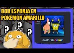 Enlace a Bob Esponja en Pokémon Amarillo