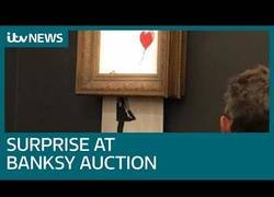 Enlace a Así de rápido se destruye un cuadro de Banksy tras ser subastado por 1.4 millones 