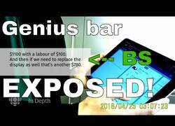 Enlace a Pillan a un trabajador de Genius Bar (Apple) intentando timarle 1200$ a un cliente por reparar su Mac