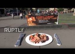 Enlace a Veganos protestan en Barcelona