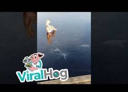 Enlace a No intentes saltar a un lago helado o te pasará esto