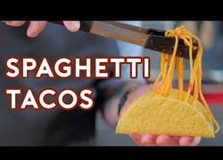 Enlace a Tacos de espaguetis