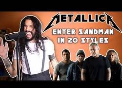 Enlace a Interpreta la canción 'Enter Sandman' de Metallica en 20 estilos diferentes y el resultaod es increíble