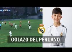 Enlace a Sergio Torres, la perla peruana del Real Madrid con tan solo 10 años ha marcado este auténtico golazo