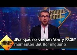Enlace a Pablo Motos dice por qué VOX y PSOE no acuden a El Hormiguero