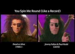 Enlace a Jimmy Fallon y Paul Rudd recrean el vídeo de la canción 