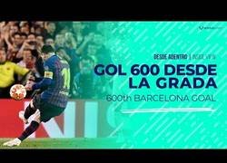 Enlace a Así se vio el gol 600 de Messi desde las gradas