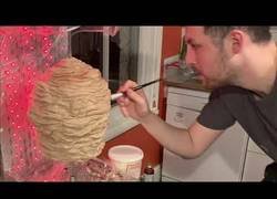 Enlace a Preparando una tarta de cumpleaños en forma de kebab