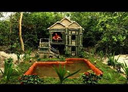 Enlace a La maravillosa casa construída desde 0 en mitad de la selva con materiales de la naturaleza