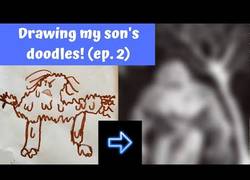 Enlace a Convierte el ''monstruo de barro'' de su hijo en una ilustración maravillosa