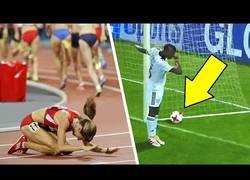 Enlace a 12 deportistas que celebraron muy pronto