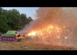 Enlace a Un tanque de fuegos artificiales