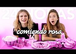 Enlace a 24 horas comiendo únicamente alimentos de color rosa