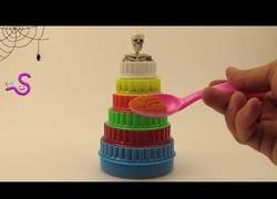 Enlace a Original pastel para Halloween hecho con moldes