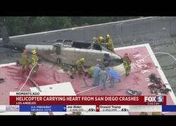 Enlace a Un corazón que era transportado en helicóptero para un transplante sufre un accidente doble