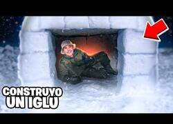 Enlace a Construyendo un iglú en el jardín de casa