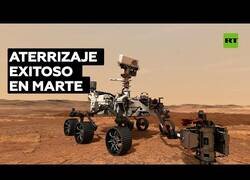 Enlace a Momento en el que el róver Perseverance de la NASA aterriza en Marte