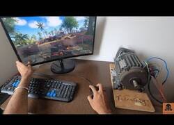 Enlace a Jugando a un juego de disparos con sensor de movimiento realista
