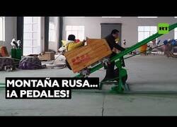 Enlace a La montaña rusa que funciona a pedales