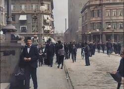 Enlace a Imágenes restauradas en color de las calles de Dinamarca en 1902