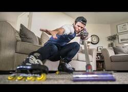 Enlace a Si la gente patinara en lugar de caminar