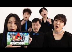 Enlace a Recreaando los sonidos del Angy Birds acapella