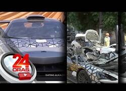 Enlace a Filipinas destruye coches de lujo para luchar contra la importación ilegal de éstos