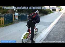 Enlace a El 'ascensor' para que ciclistas puedan subir pendientes pronunciadas